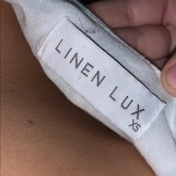 stripe green flowy sleeve top - Picture 3 of 4